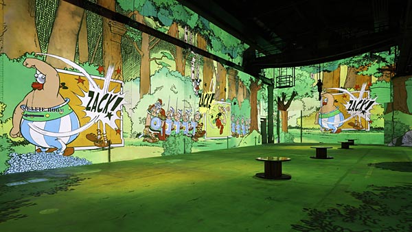 'Asterix & Obelix  ein immersives Abenteuer' bei Phoenix des Lumières in Dortmund