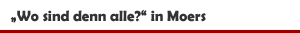Schauspiel 'Wo sind denn alle?' im Schlosstheater Moers