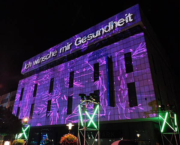 'Essen Light Festival' 2025 in der Essener Innenstadt