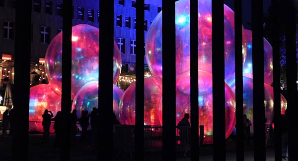 'Essen Light Festival' 2025 in der Essener Innenstadt