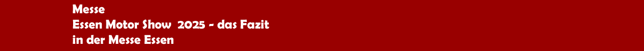 'Essen Motor Show' 2025 in der Messe Essen