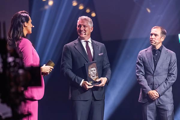 Ehrung der Neuzugänge in der 'Hall of Fame' im Deutschen Fußballmuseum in Dortmund