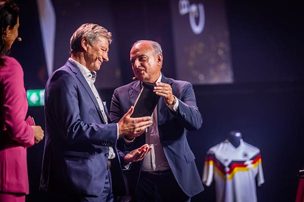 Ehrung der Neuzugänge in der 'Hall of Fame' im Deutschen Fußballmuseum in Dortmund