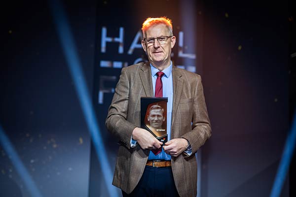 Ehrung der Neuzugänge in der 'Hall of Fame' im Deutschen Fußballmuseum in Dortmund