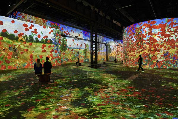 Immersive Schau 'Monet � Meister des Impressionismus' bei Phoenix des Lumi&egrave;res in Dortmund