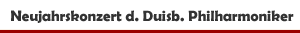 Neujahrskonzert 'Freude, sch&ouml;ner G&ouml;tterfunken' der Duisburger Philharmoniker in der Mercatorhalle in Duisburg