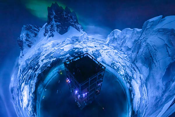 Panorama 'Antarktis' von Yadegar Asisi im Panometer Leipzig