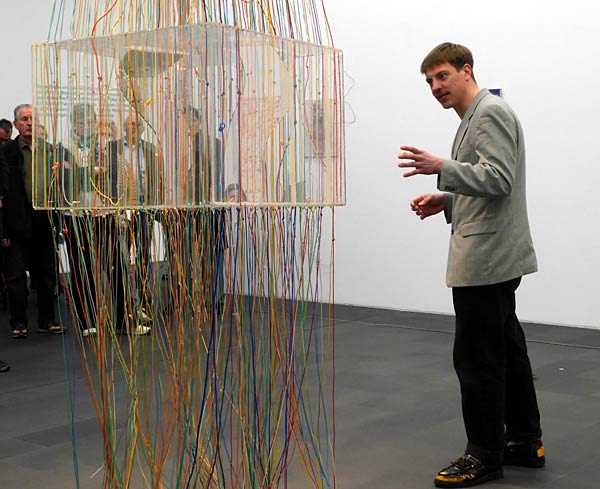 Konzert-Performance 'Unsch&auml;rfe - unbeschreiblich' der Duisburger Philharmoniker im Museum K&uuml;ppersm&uuml;hle in Duisburg