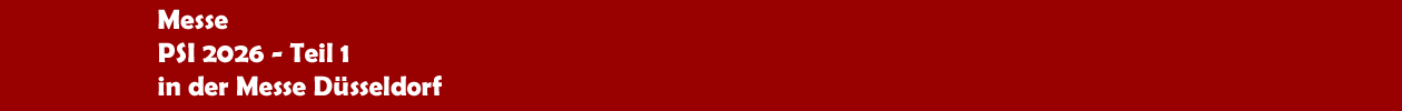 Messe 'PSI' 2026 in D&uuml;sseldorf