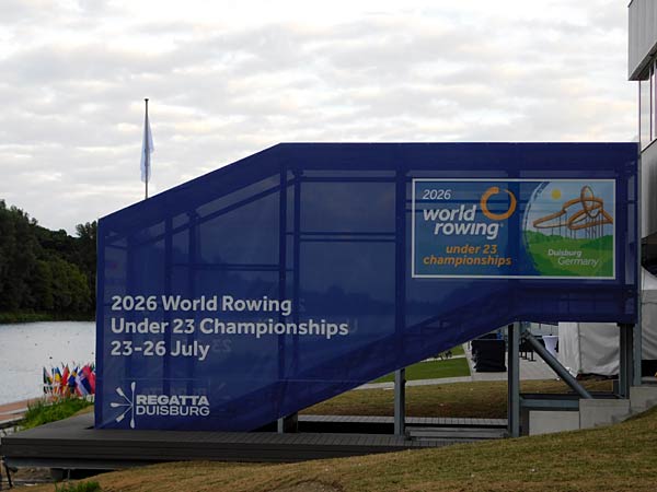 Einweihung des neuen Regattahauses auf der Regattabahn in Duisburg
