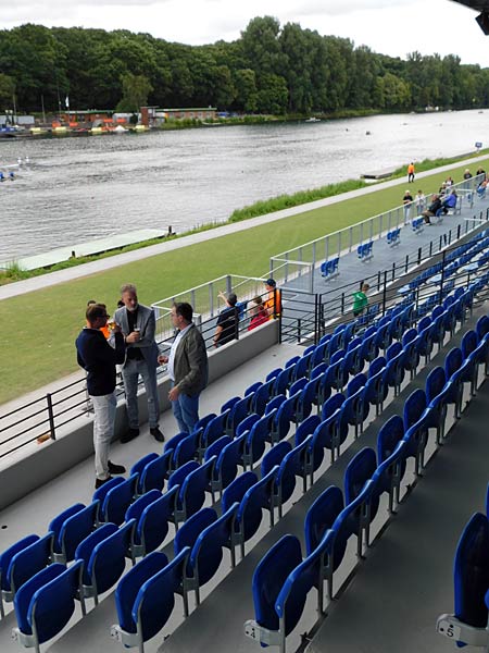 Einweihung des neuen Regattahauses auf der Regattabahn in Duisburg