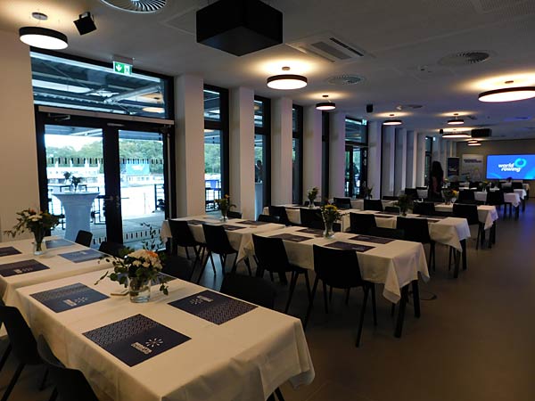 Einweihung des neuen Regattahauses auf der Regattabahn in Duisburg