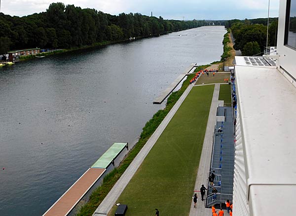 Einweihung des neuen Regattahauses auf der Regattabahn in Duisburg