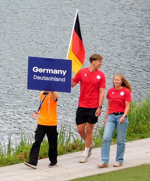 Einweihung des neuen Regattahauses auf der Regattabahn in Duisburg