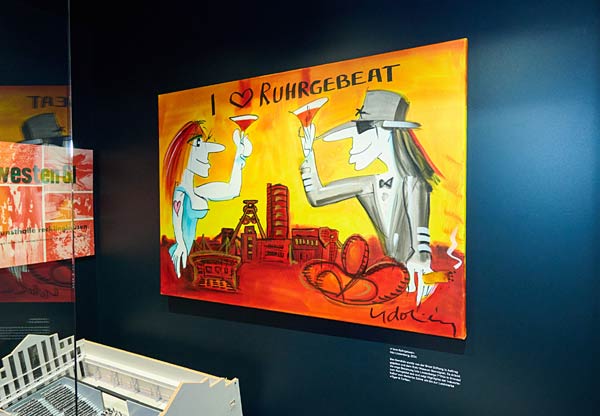 &Uuml;bergabe von Lindenberg-Gem&auml;lde von der Brost Stiftung an das Ruhr Museum in Essen