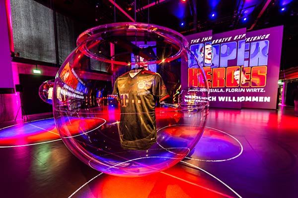 Ausstellung 'SUPERHEROES. Jamal Musiala. Florian Wirtz. The Immersive Experience' im Deutschen Fu&szlig;ballmuseum Dortmund