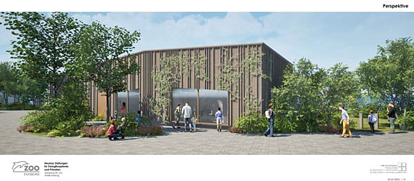 Spatenstich f&uuml;r eine neue Anlage der Zwergflusspferde im Zoo Duisburg